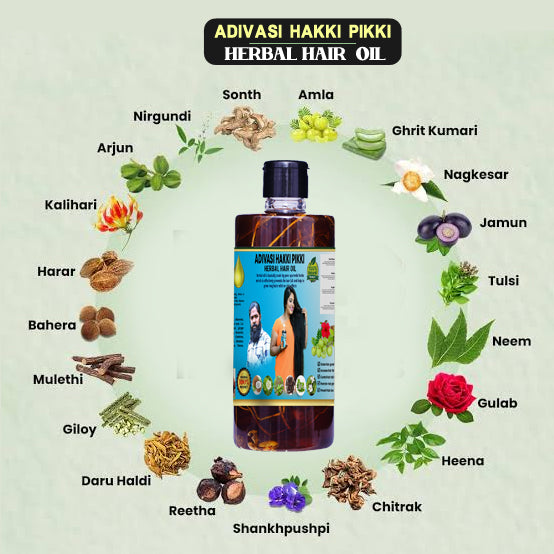 Hakki Pikki Shop - Adivasi Herbal Hair Oil