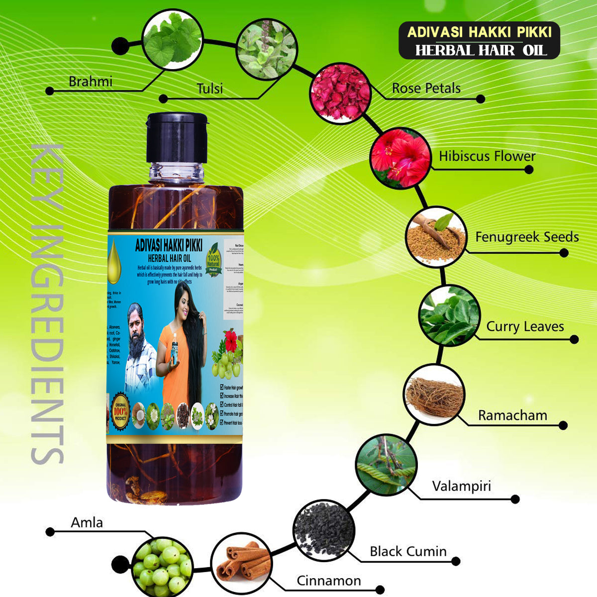 Hakki Pikki Shop - Adivasi Herbal Hair Oil