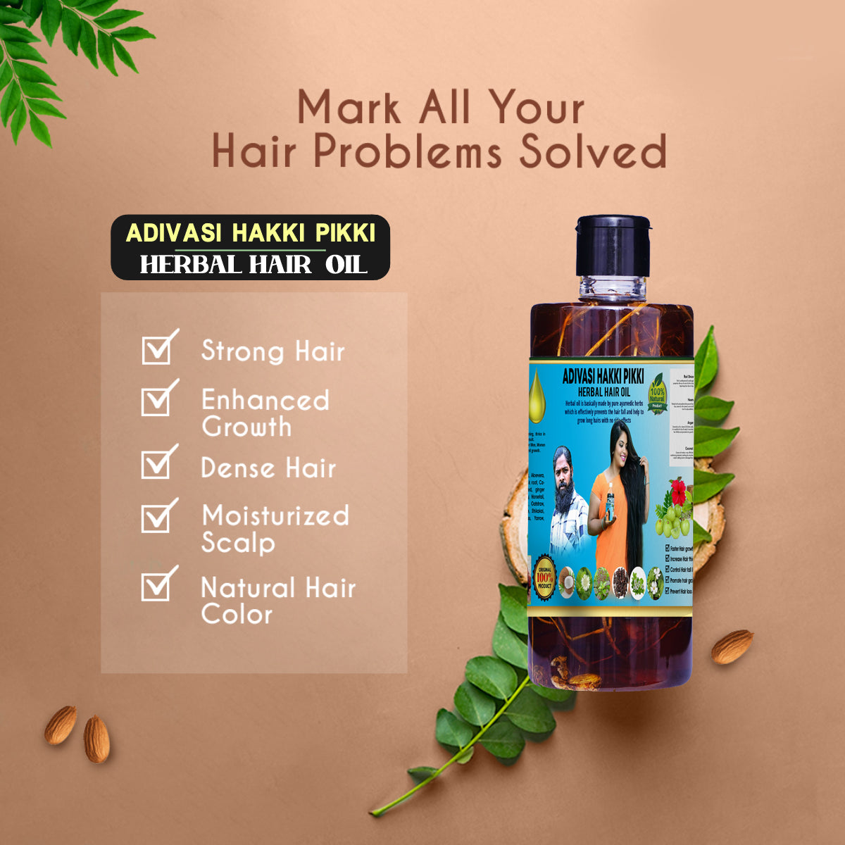 Hakki Pikki Shop - Adivasi Herbal Hair Oil