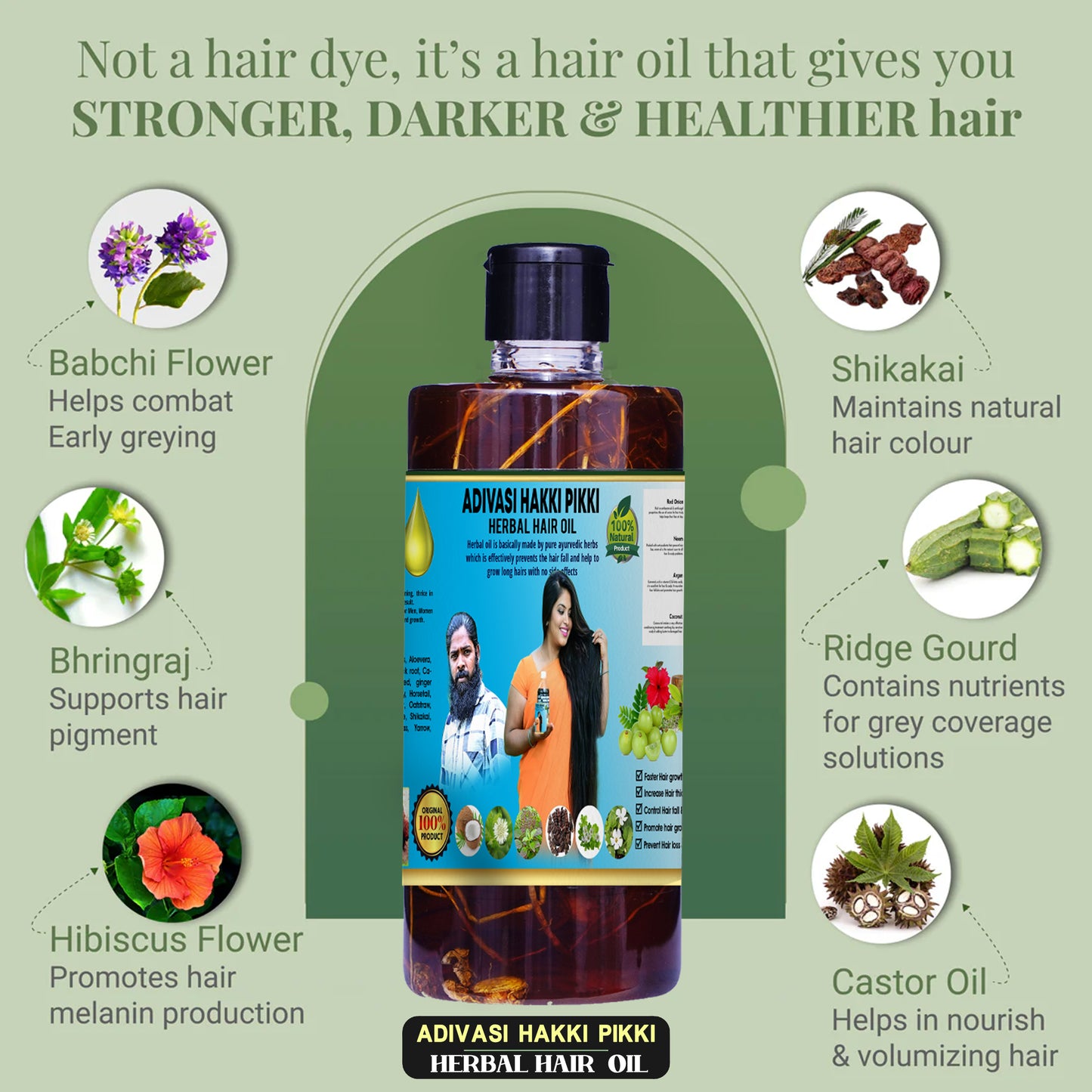 Hakki Pikki Shop - Adivasi Herbal Hair Oil