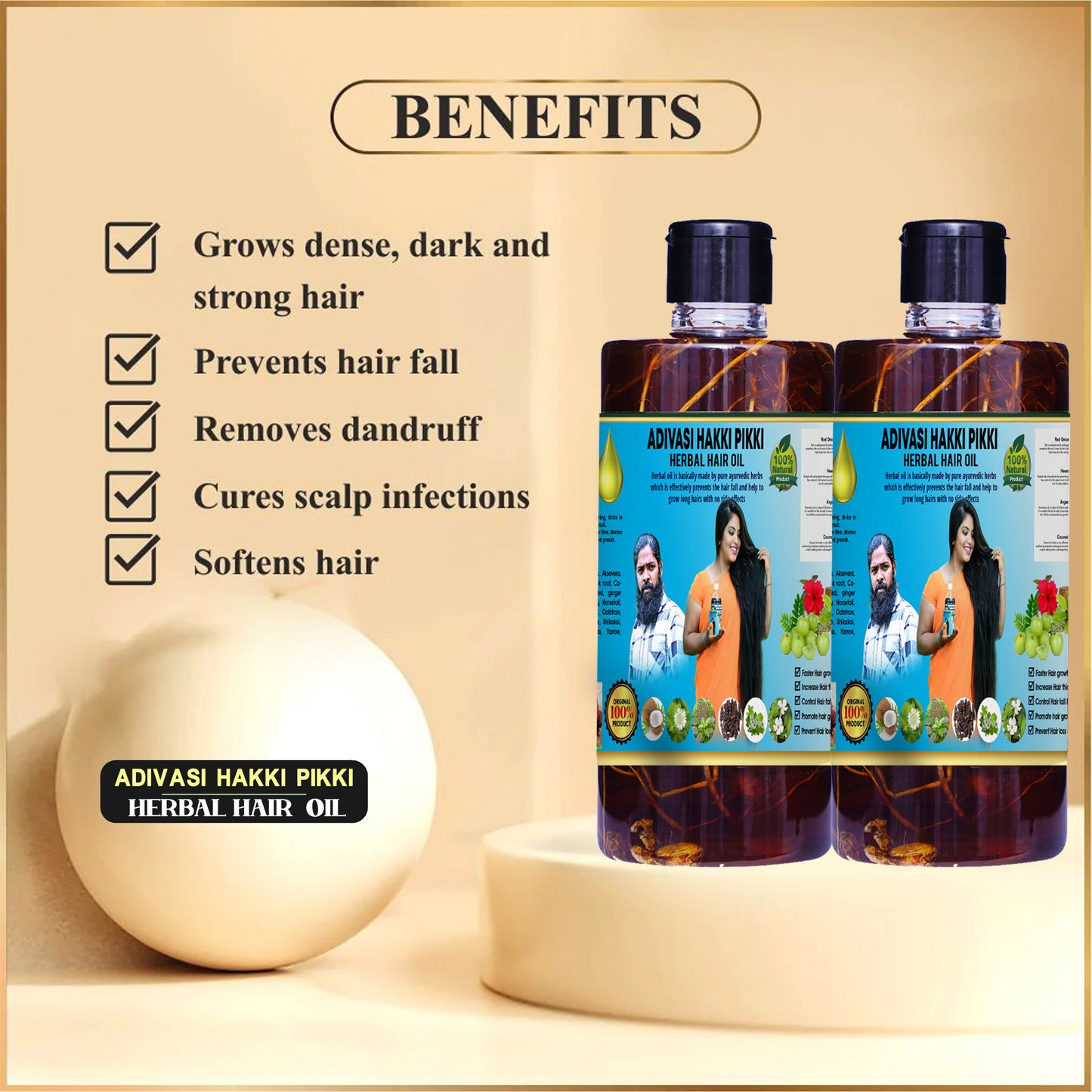 Hakki Pikki Shop - Adivasi Herbal Hair Oil